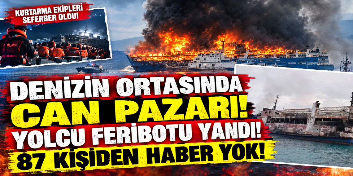 Filipinler'de denizin ortasında can pazarı! Yolcu feribotu yandı, 87 kişiden haber yok