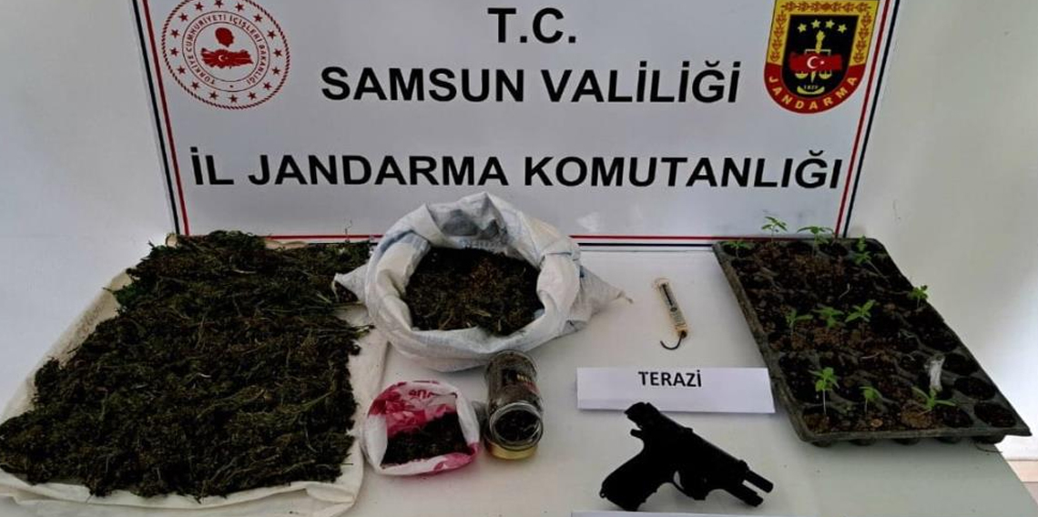 Samsun'da Jandarmadan uyuşturucu operasyonu