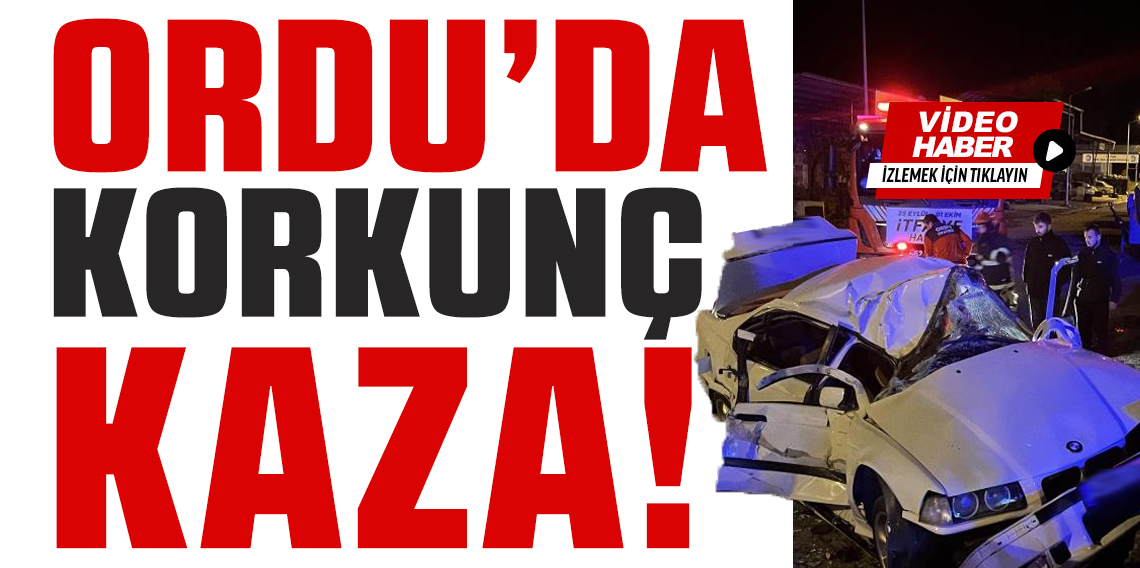 Ordu'da trafik kazası: 3 yaralı