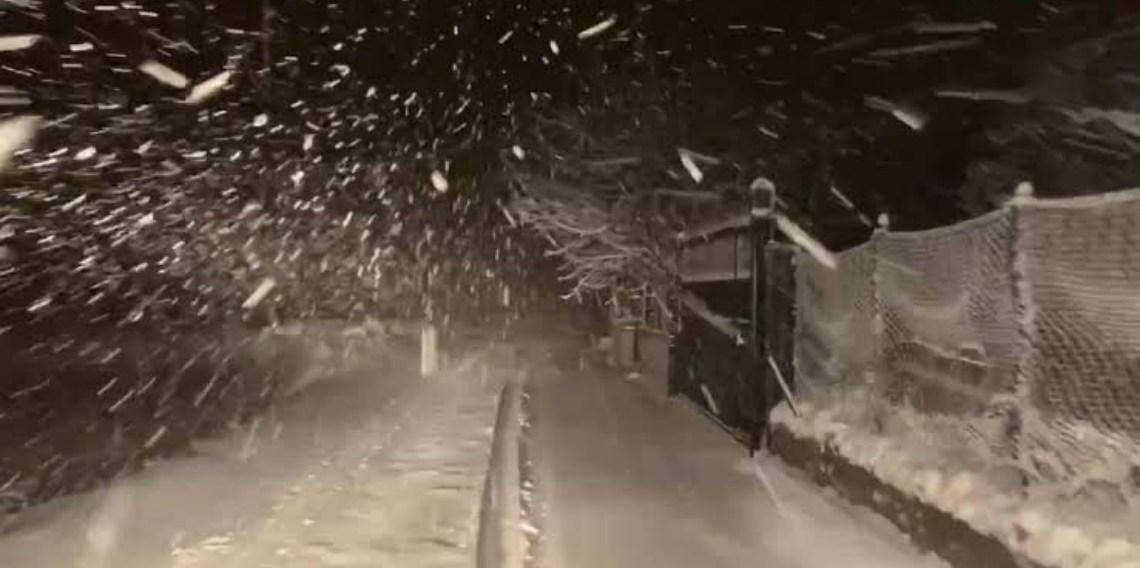 Bolu’nun yüksek kesimlerine kar yağdı
