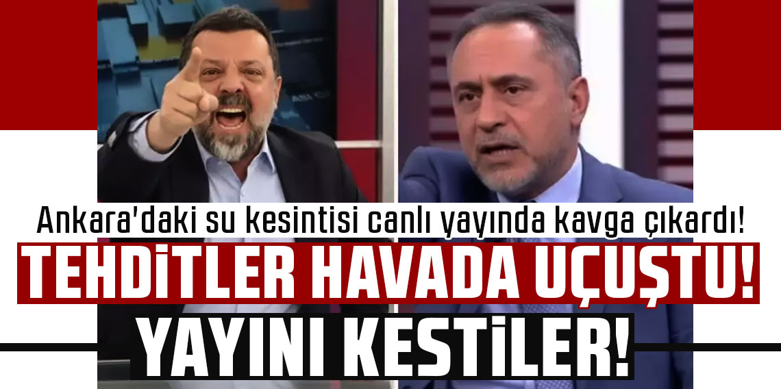 Ankara'daki su kesintisi canlı yayında kavga çıkardı!