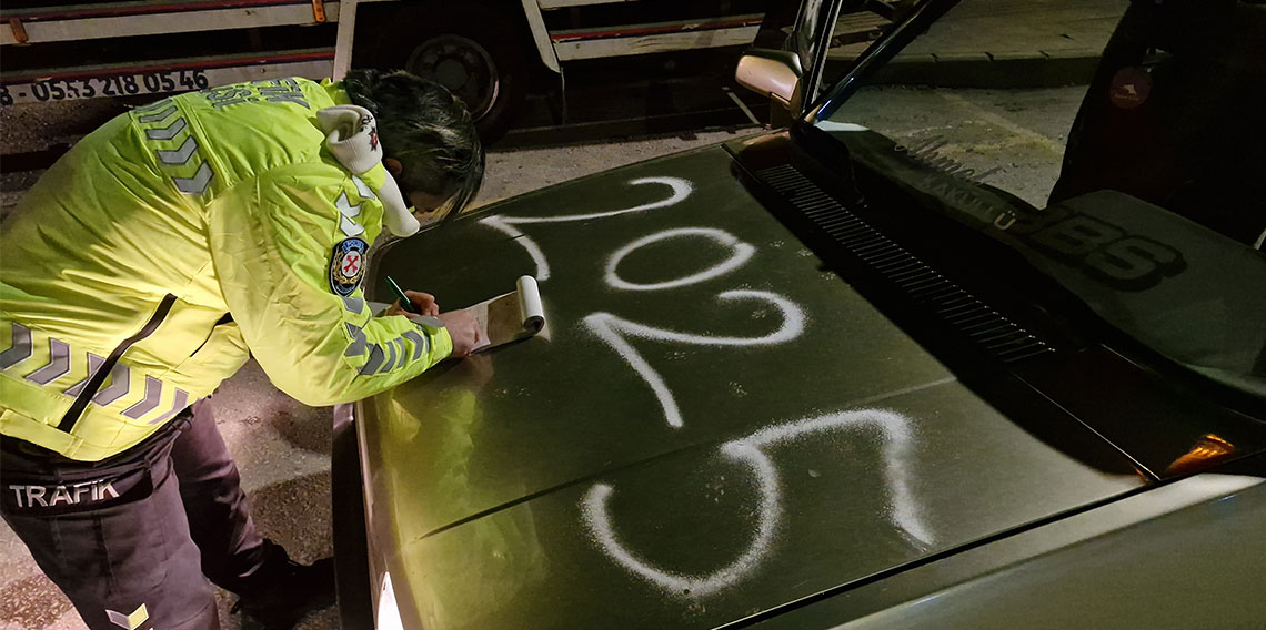 Yeni yılın ilk dakikasında üzerinde 