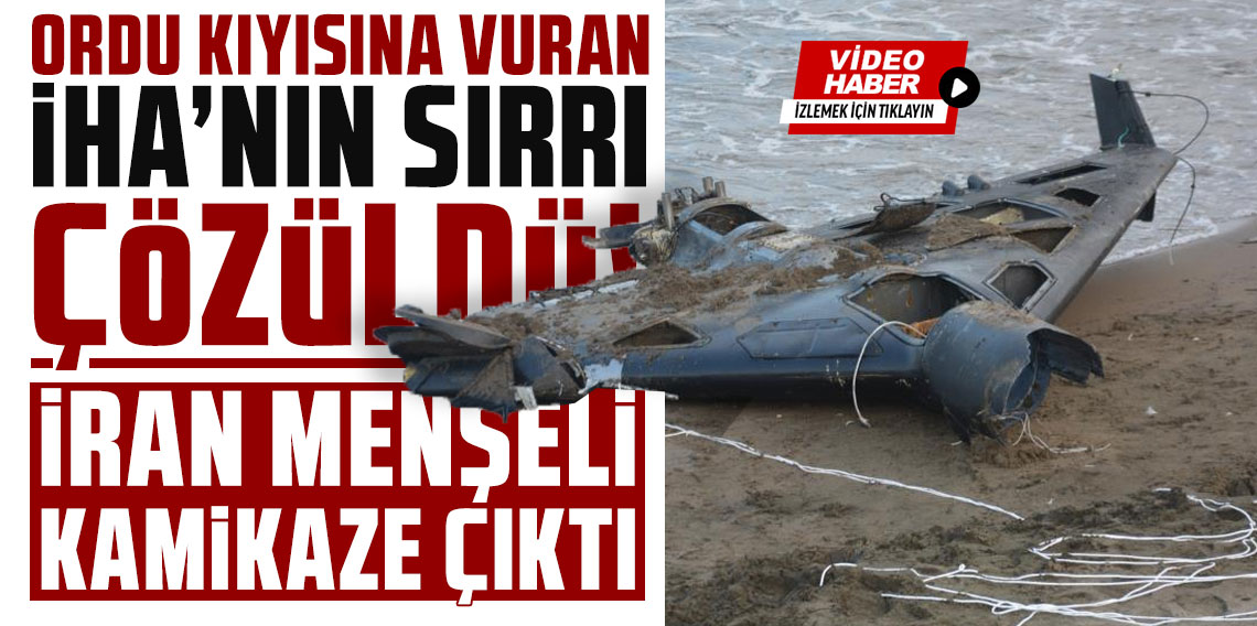 Ordu'da sahile vuran insansız hava aracı parçası, İran yapımı kamikaze çıktı