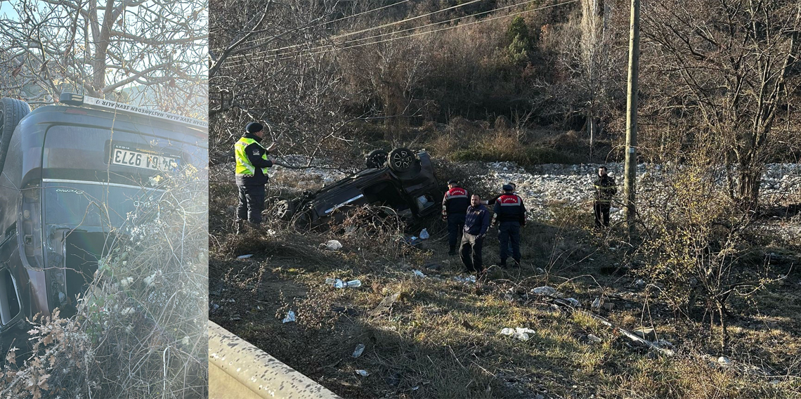  Amasya’da hafif ticari araç devrildi: 1 ölü, 4 yaralı