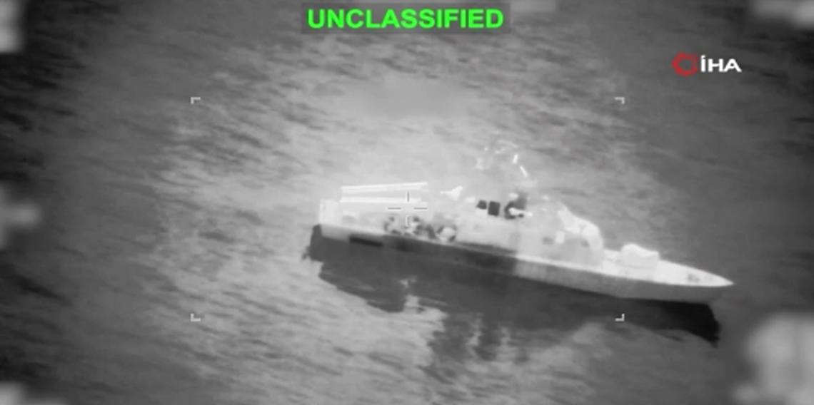 ABD, İran’ın mayın gemilerini yönelik saldırıların görüntülerini yayınladı