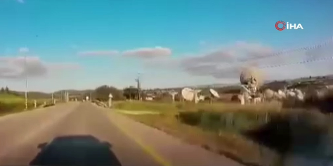 Hizbullah'ın İsrail'e ait uydu iletişim merkezine yönelik saldırısının görüntüleri ortaya çıktı