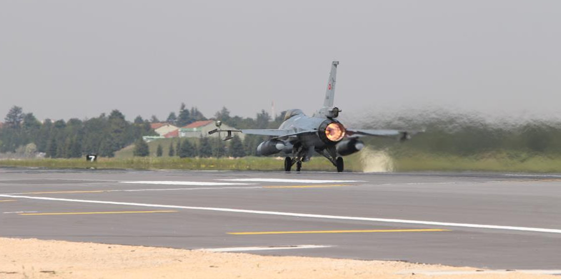 Efes 2026 için F-16'lar Eskişehir'den böyle havalandı