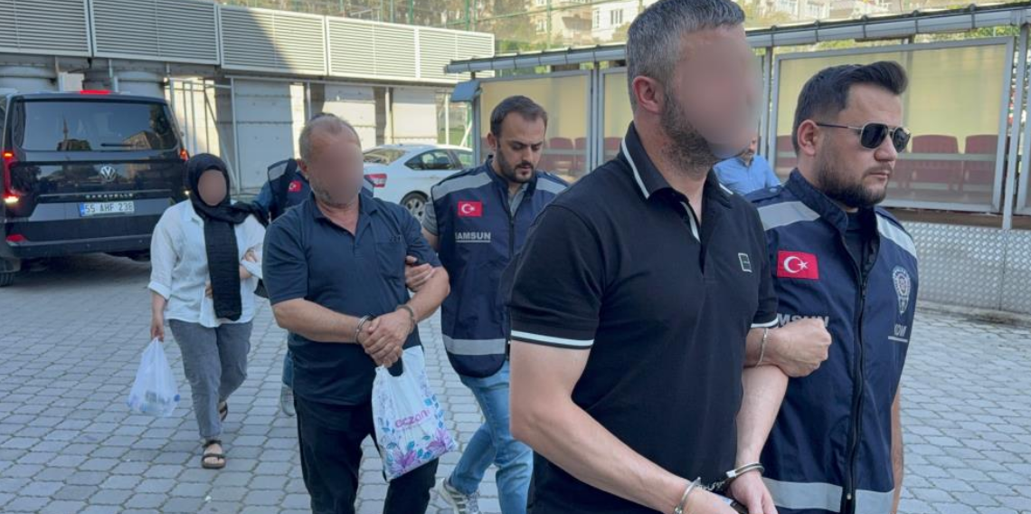 Samsun'da Tefecilik Operasyonu: Gözaltına Alınan 3 Şüpheli Adliyeye Sevk Edildi