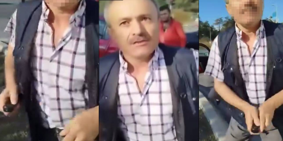 Trafikte tartışma bıçaklı tehdide dönüştü