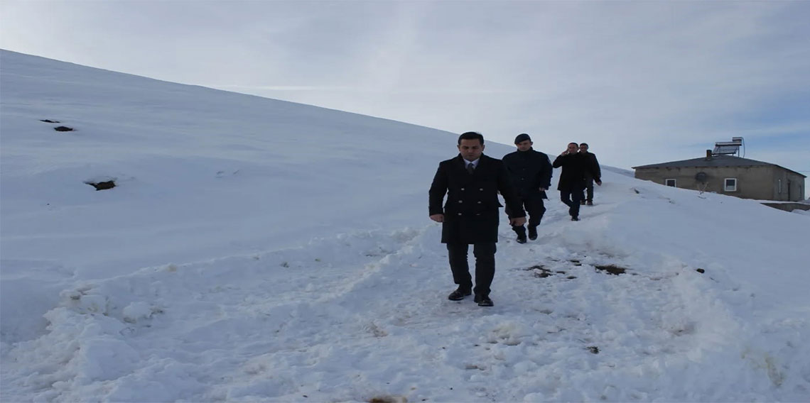 Kaymakam Şahin, köylerde incelemede bulundu