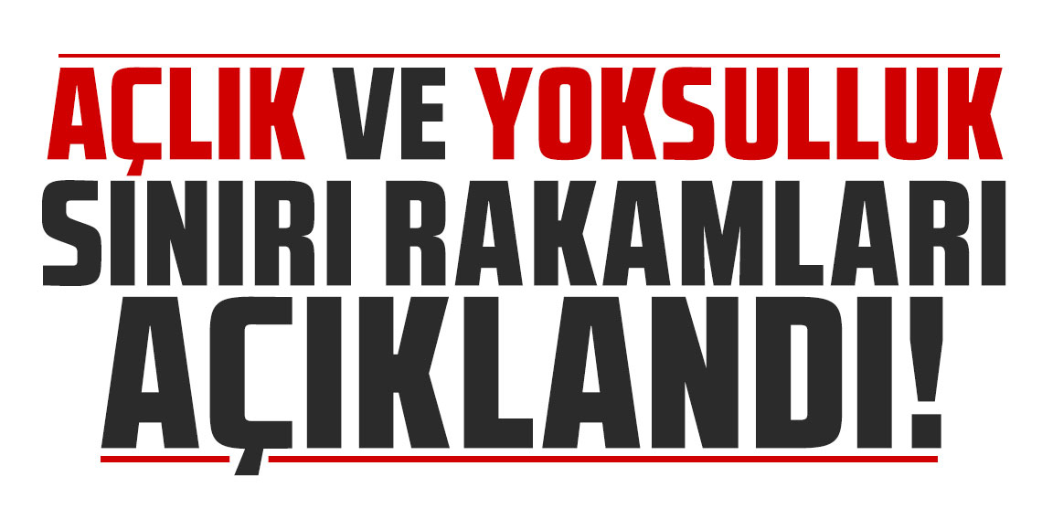 Yılın ilk açlık ve yoksulluk sınırı rakamları açıklandı