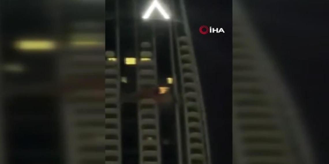 Dubai’de sivil bir binaya isabet eden İHA yangına yol açtı