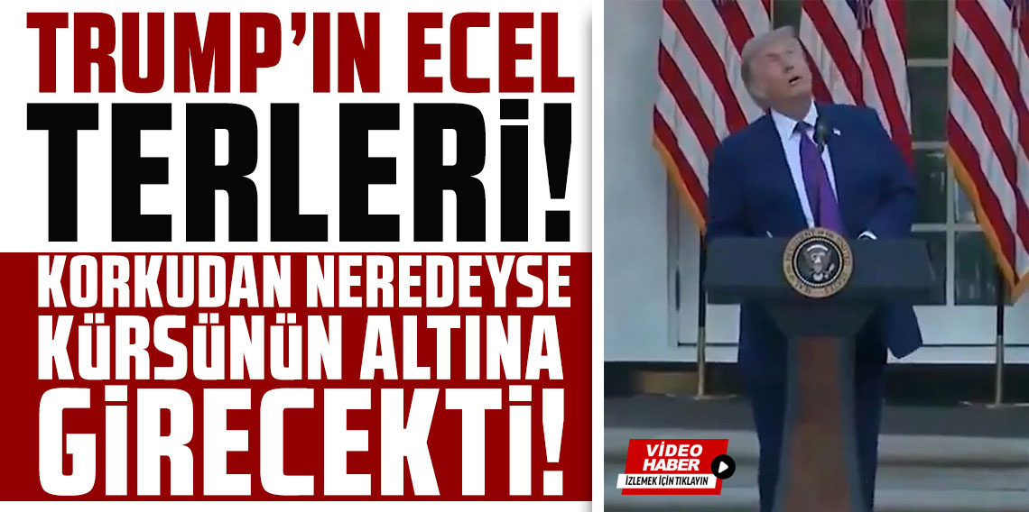 Trump'ın korku dolu anları! Kuşu dron sanınca büyük panik yaşadı