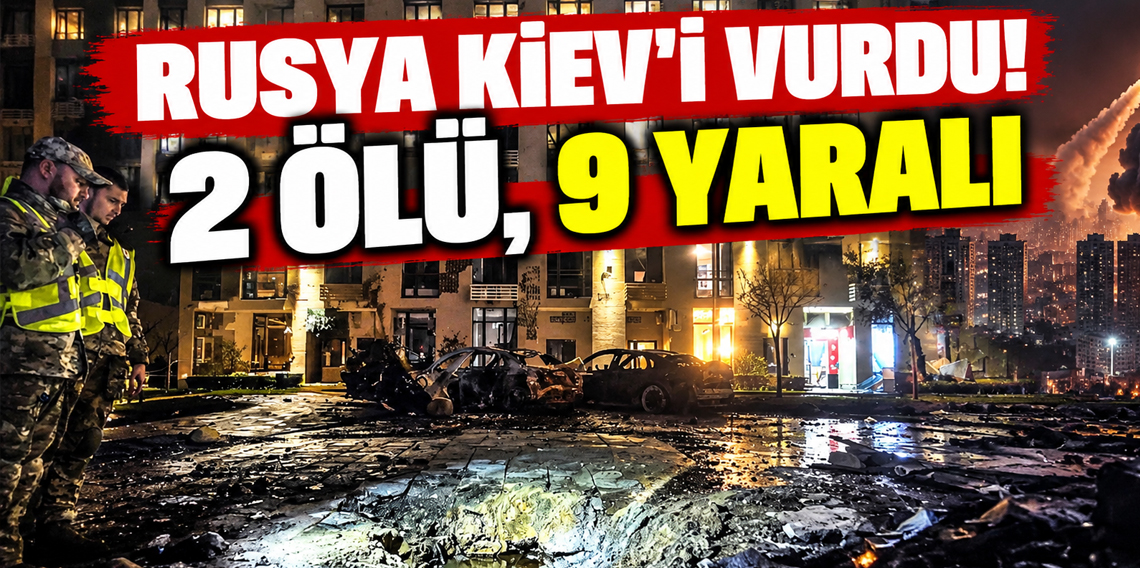 Rusya Kiev’de çok katlı binayı vurdu: 2 ölü, 9 yaralı