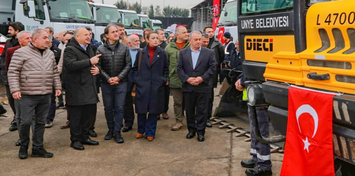 Ünye Belediyesi, araç filosuna 65 yeni araç ekledi