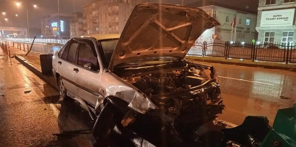 Samsun, Bafra'da trafik kazası: 1 yaralı