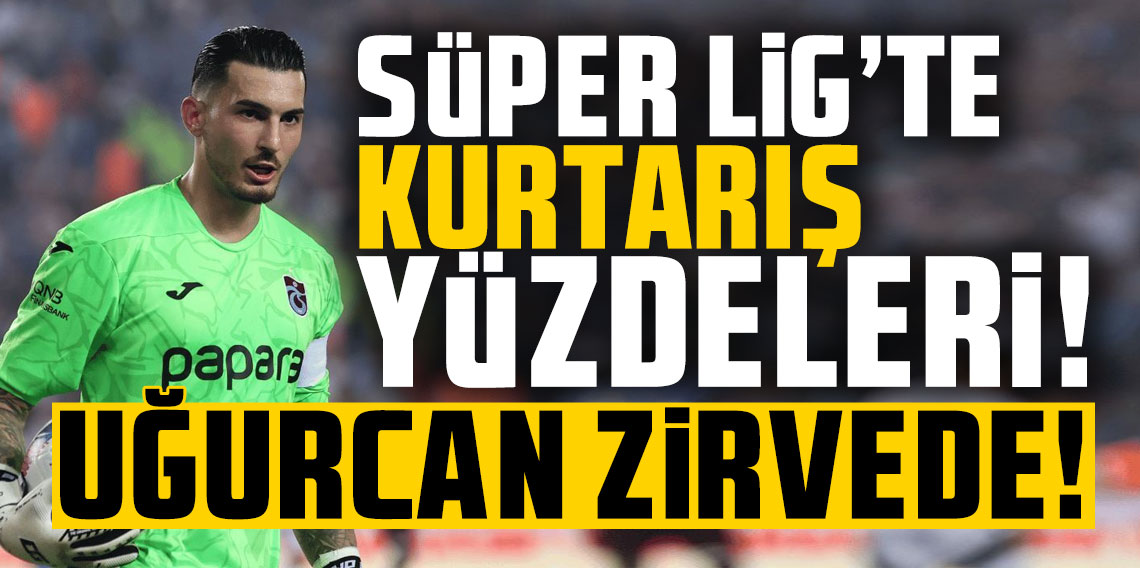 Süper Lig'de kurtarış yüzdeleri! Uğurcan Çakır zirvede