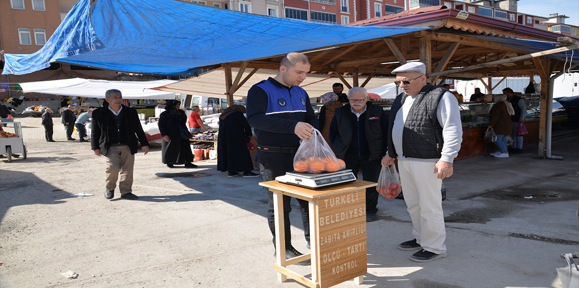 Türkeli'de pazara 'tartı kontrol noktası'