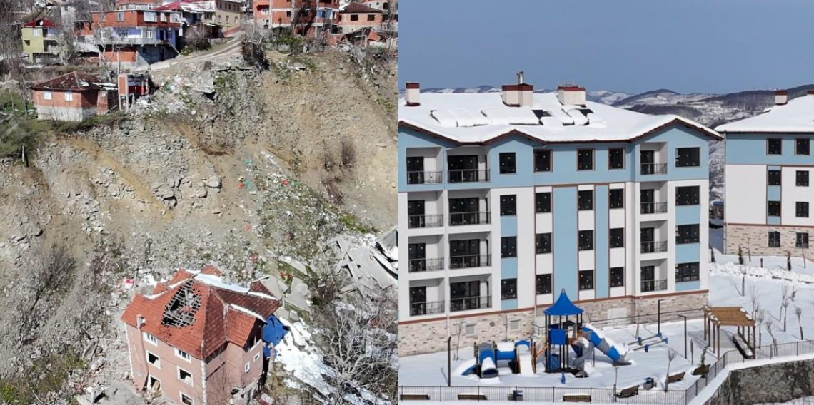Ordu Aybastı’daki heyelan mağdurları yeni yuvalarına kavuştu