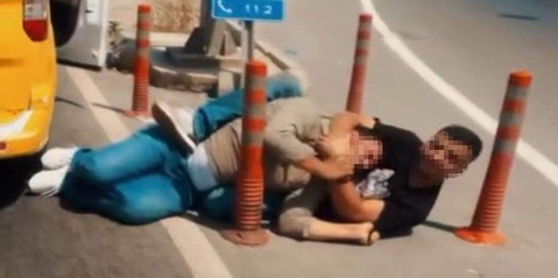 Adana’da ilginç kavga kamerada