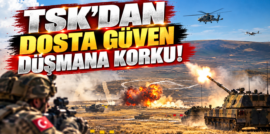TSK’nın caydırıcı gücü Ateş Serbest-2026’da ortaya konuldu