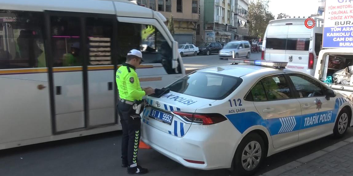 Adana'da gereksiz korna çalan sürücülere ceza yağmuru