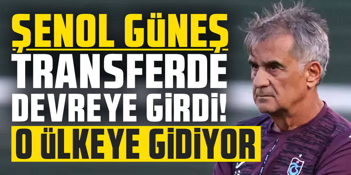 Şenol Güneş transferde devreye girdi! O ülkeye gidiyor