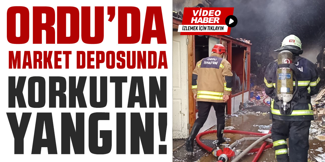 Ordu’nun Altınordu ilçesinde korkutan yangın!