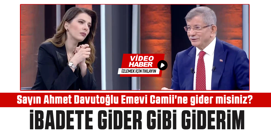 Ahmet Davutoğlu'na soru: Emevi Camii'ne gider misiniz