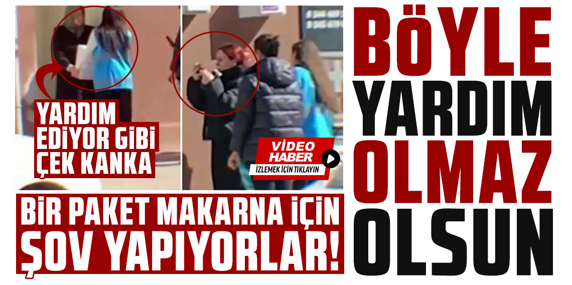 Böyle yardım olmaz olsun! Sosyal medyada tepki çeken görüntüler!