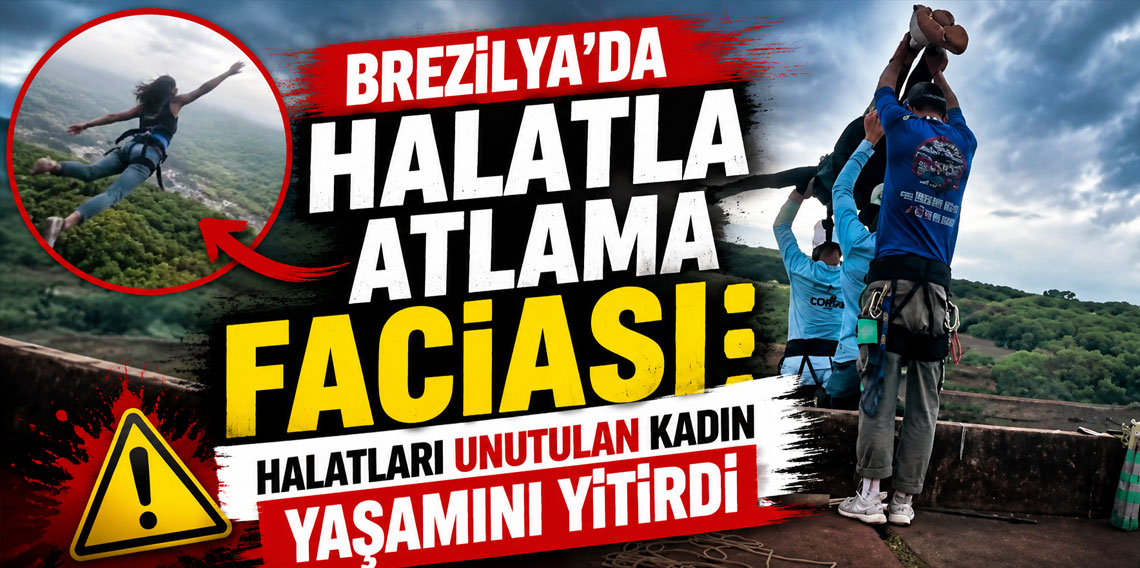 Brezilya'da halatla atlama faciası