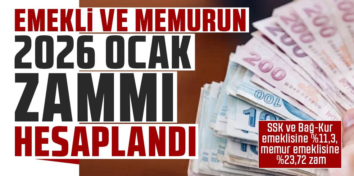 SSK ve Bağ-Kur emeklisine %11,3, memur emeklisine %23,72 zam