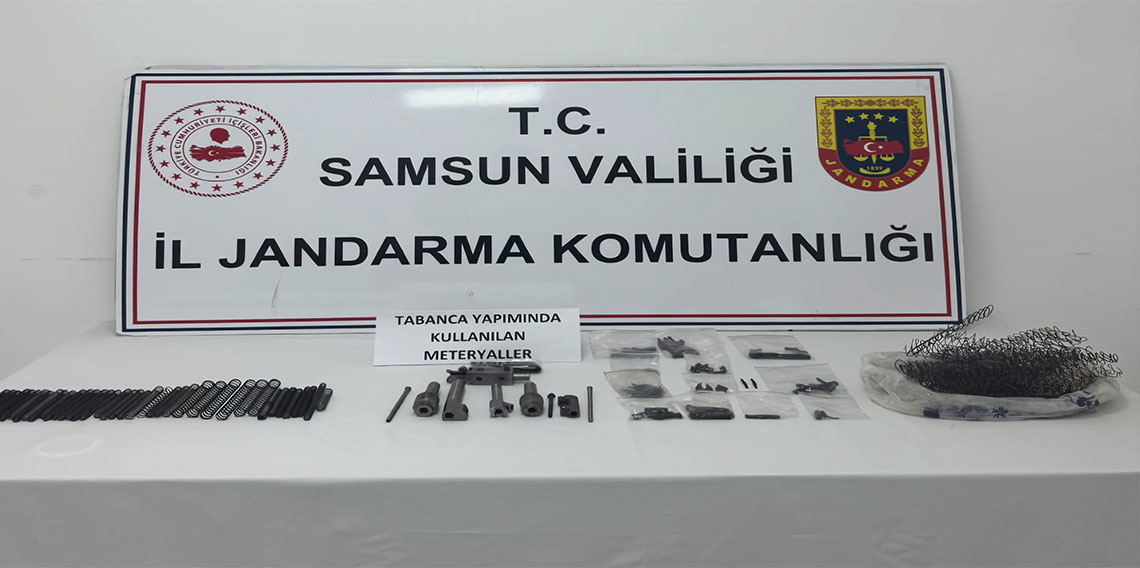 Jandarma ekiplerinden kaçak silah imalathanesine baskın