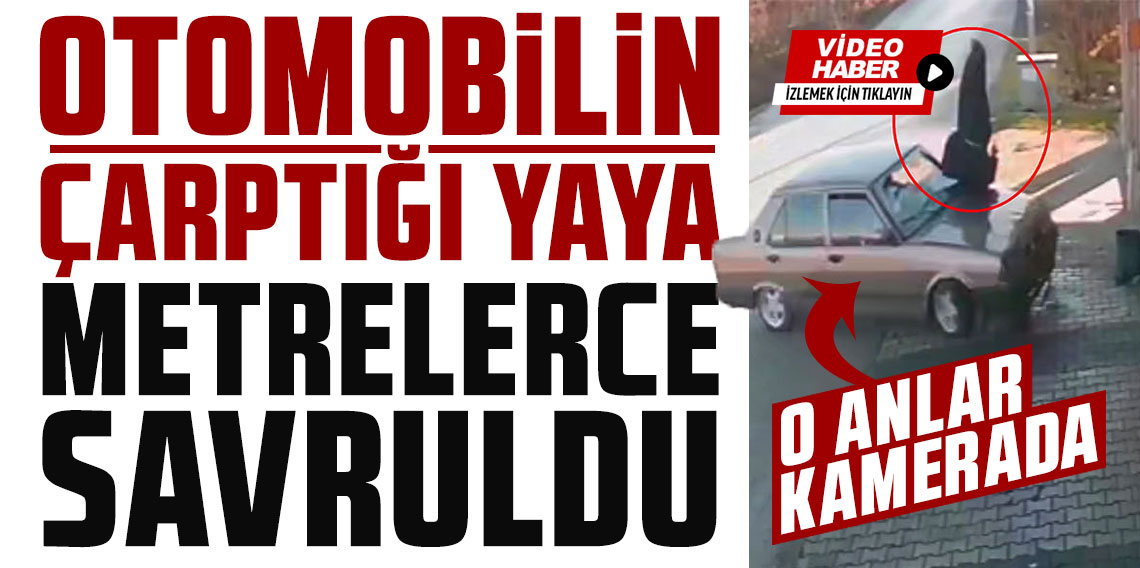 Ordu’da buzlu yolda otomobilin çarptığı yaşlı adam metrelerce havaya savruldu