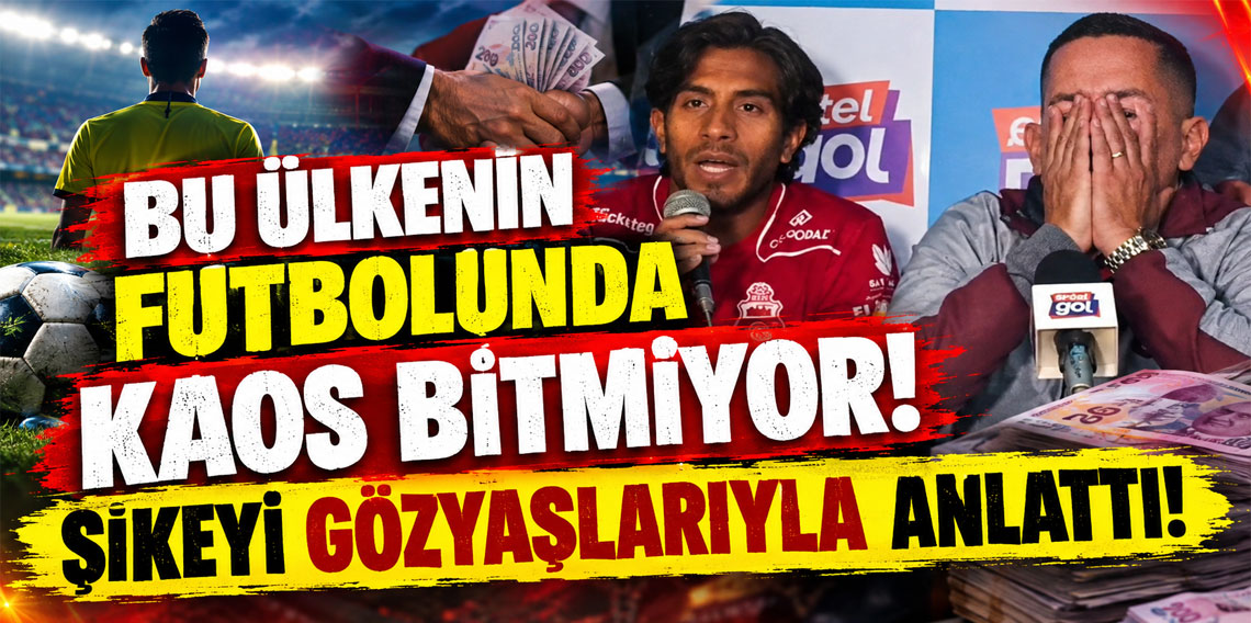 Bu ülkenin futbolunda kaos bitmiyor! Şikeyi gözyaşlarıyla anlattı
