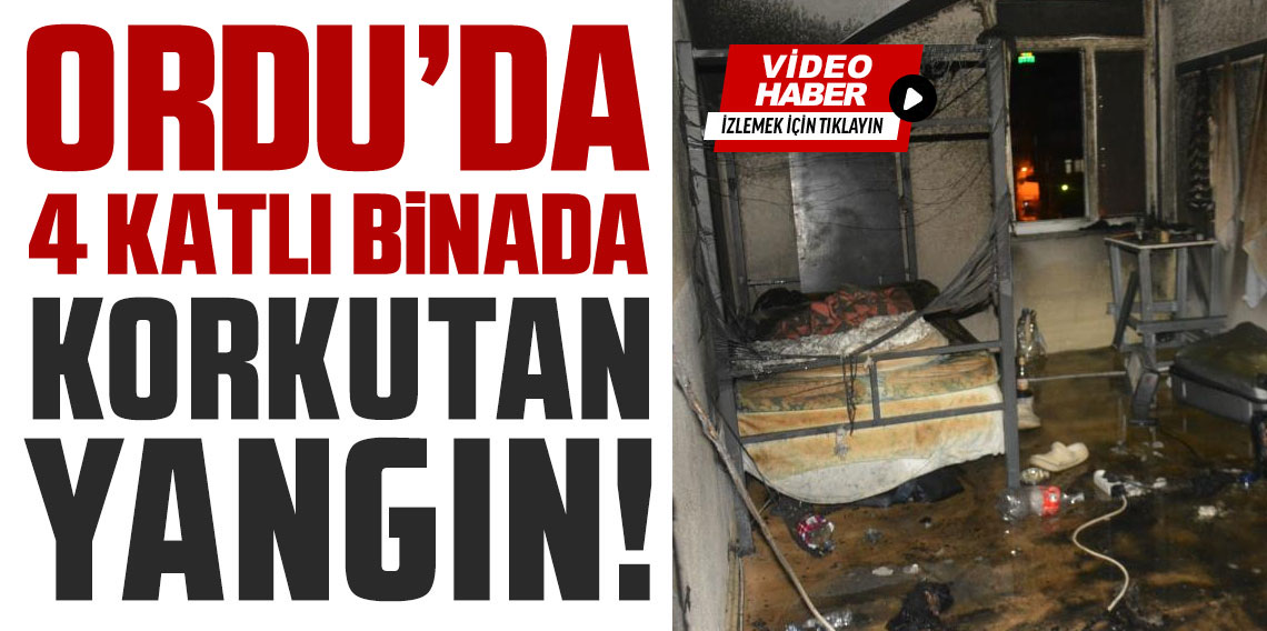 Ordu’da Korkutan Yangın