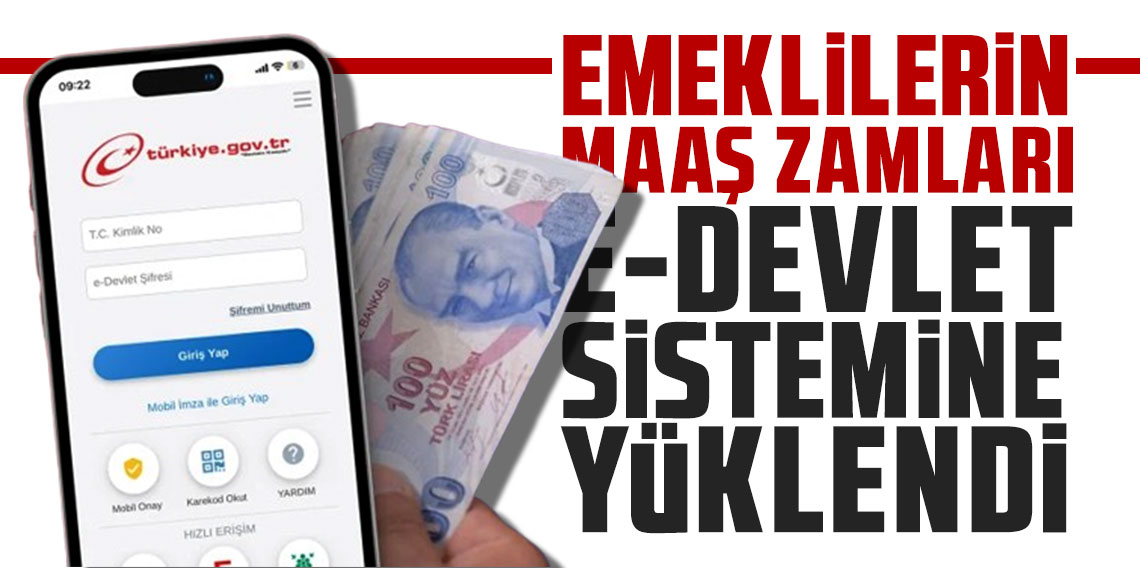 Emeklilerin maaş zamları e-Devlet'te erişime açıldı