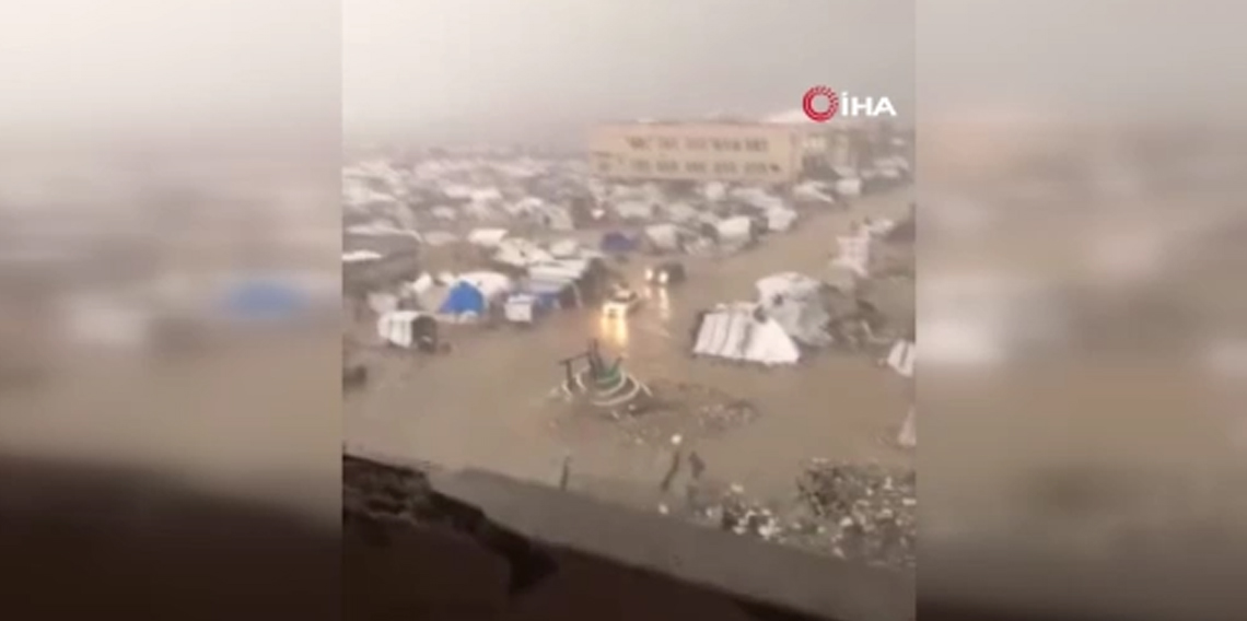 Gazze’de şiddetli yağış