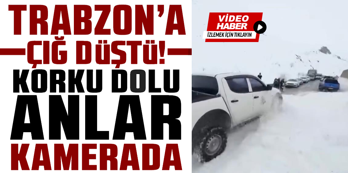 Trabzon'un Araklı ilçesine çığ düştü! 