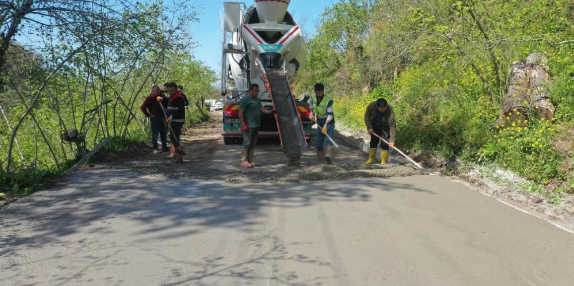 Ordu Fatsa’da beton yol çalışması: İnönü Mahallesi yeni ulaşım konforuna kavuşuyor