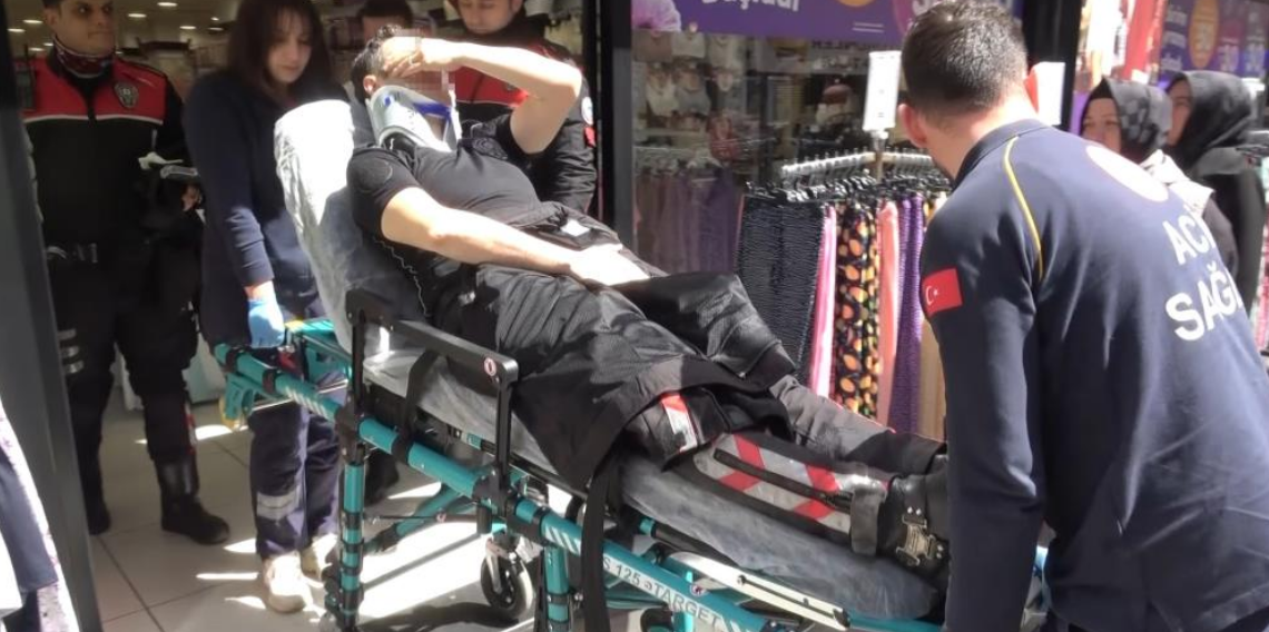 Samsun’da yunus polisleri kaza yaptı: 1 polis memuru yaralandı