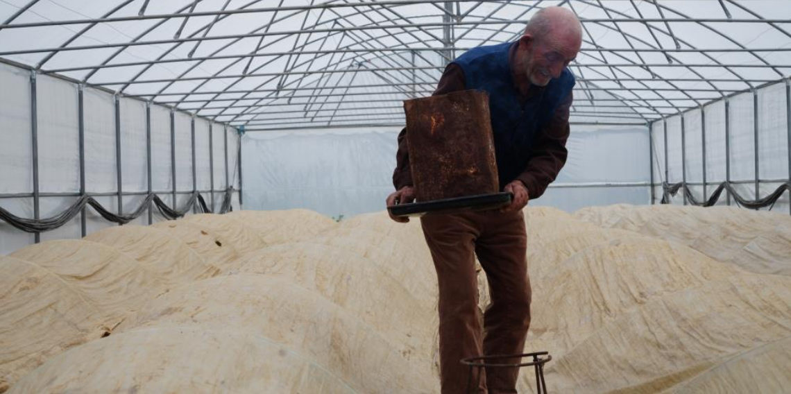 76 yaşındaki Bayburtlu üretici ata tohumları için zirai don nöbetinde