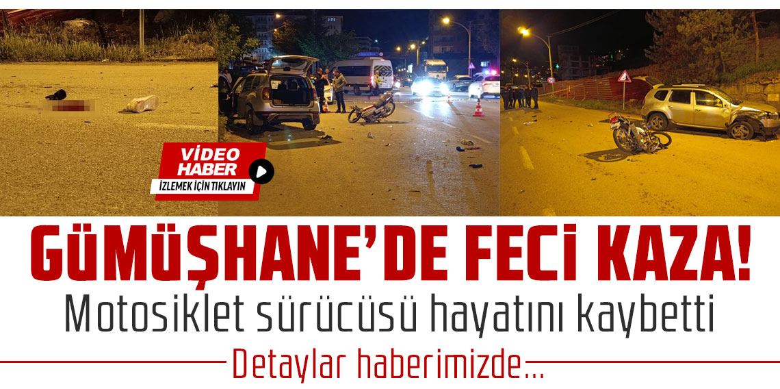 Otomobille kafa kafaya çarpışan motosiklet sürücüsü hayatını kaybetti