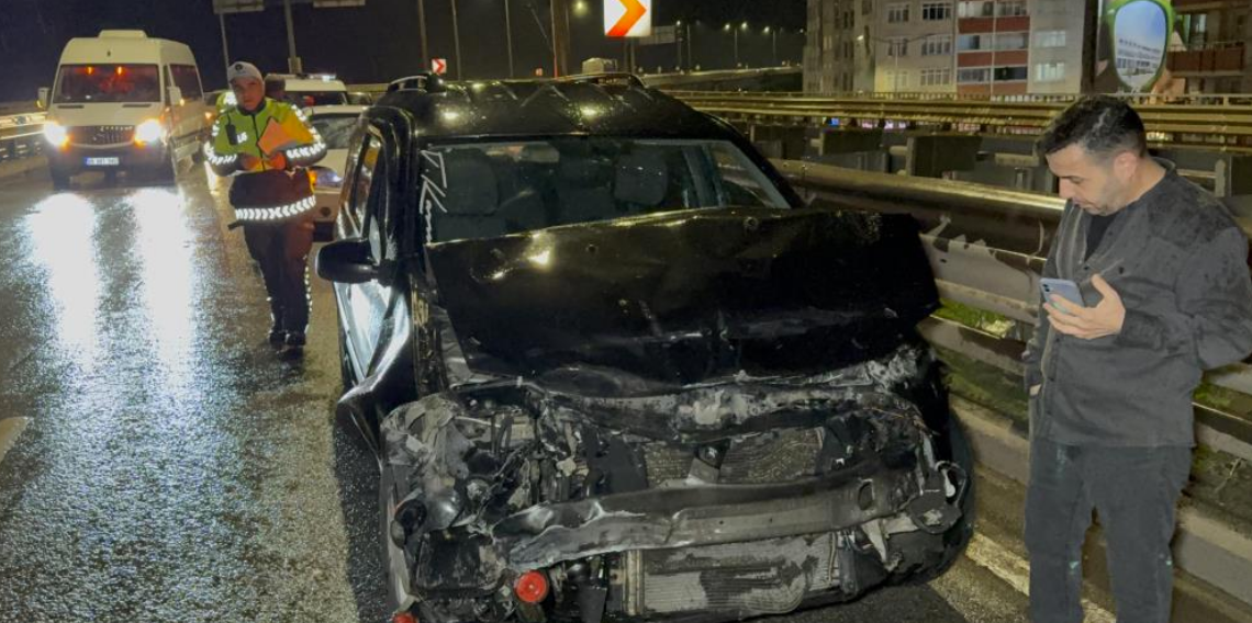 Samsun’da düğün yolculuğu kazayla kesildi