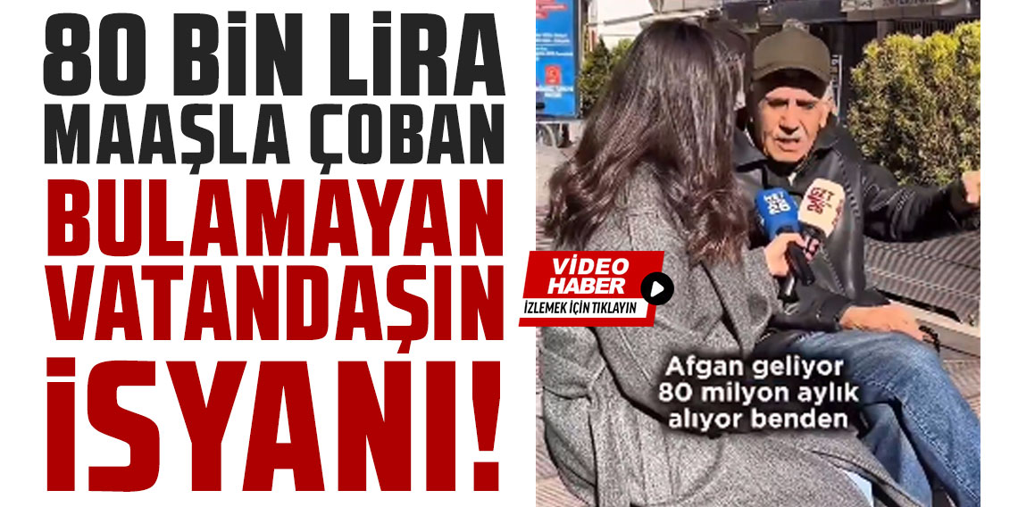 80 bin lira maaşla çoban bulamayan vatandaşın isyanı