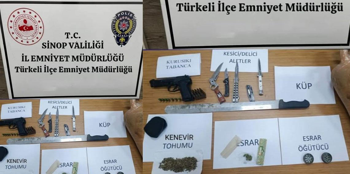 Sinop'ta uyuşturucu operasyonu: 2 gözaltı