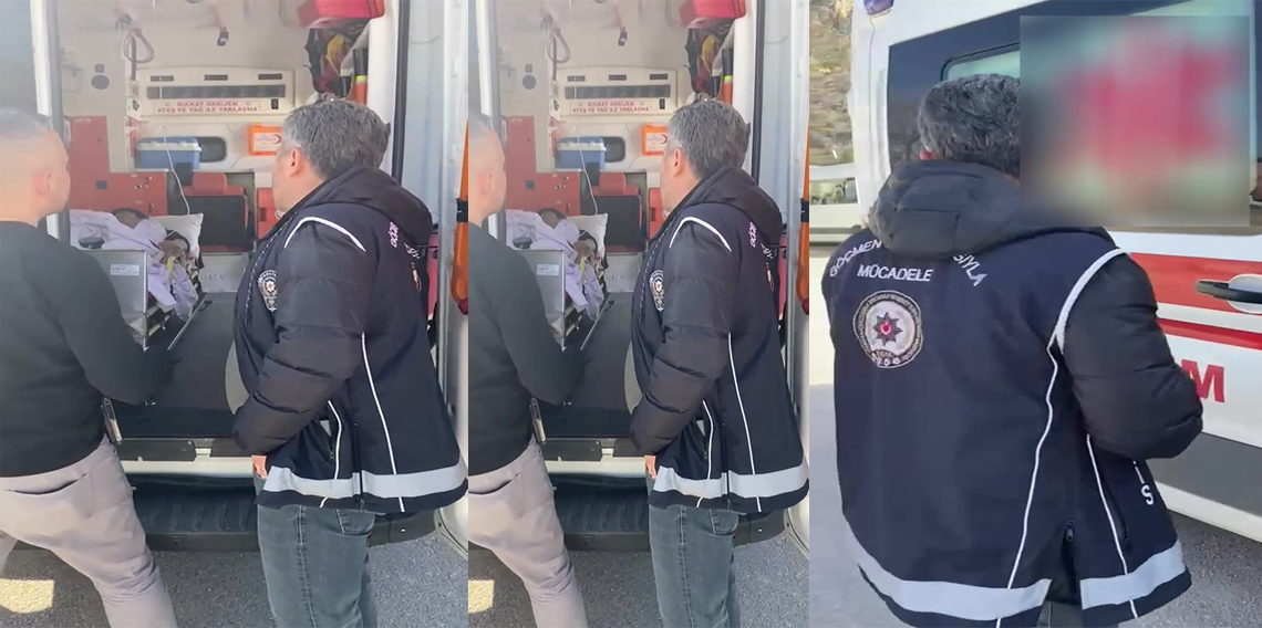 Amasya'da ambulanstan kaçak göçmen çıktı