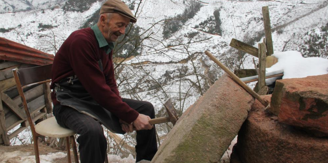 Giresun’da Son Değirmen Taşı Ustası: 