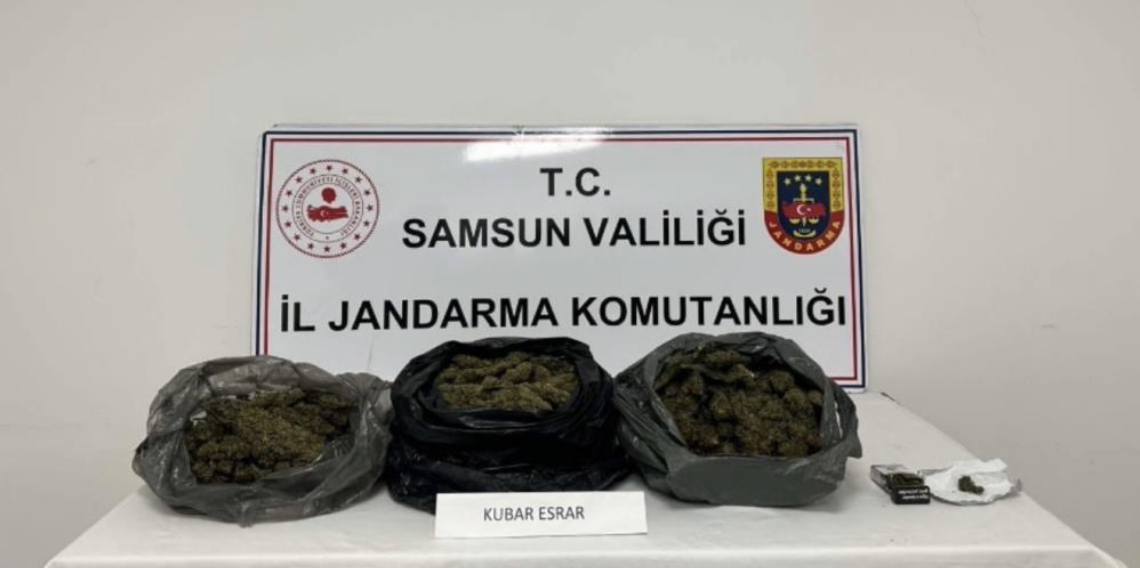 Samsun’da Jandarmadan Uyuşturucu Operasyonu