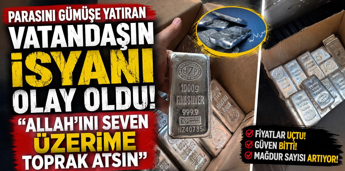 Gümüş yatırımından zarar gören vatandaş isyanı olay oldu!